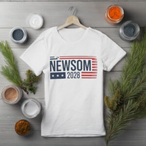 Patriotic Election Tee, Gavin Newsom 2028 President T-Shirt