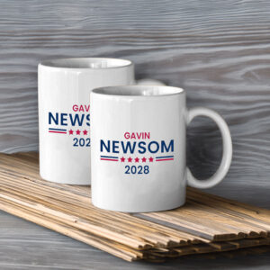 Presidential Election Campaign Ceramic Coffee Cup, Gavin Newsom 2028 Mug
