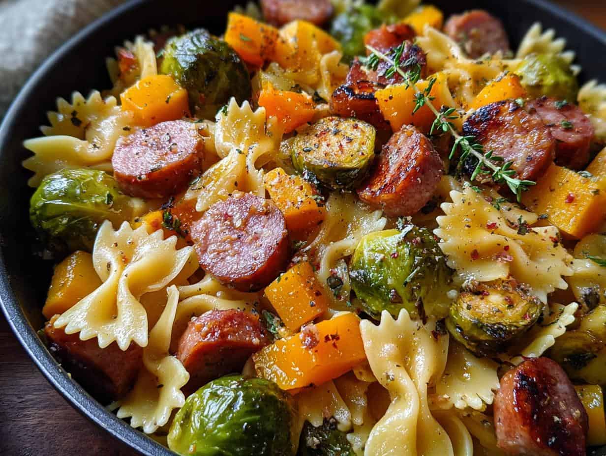 Autumn Sausage Pasta Squash