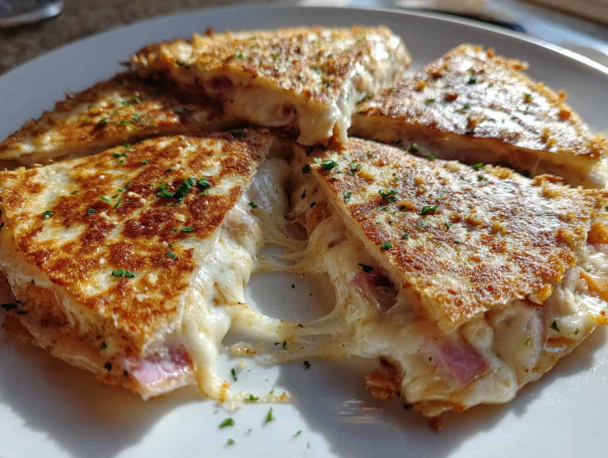 Chicken Cordon Bleu Quesadillas