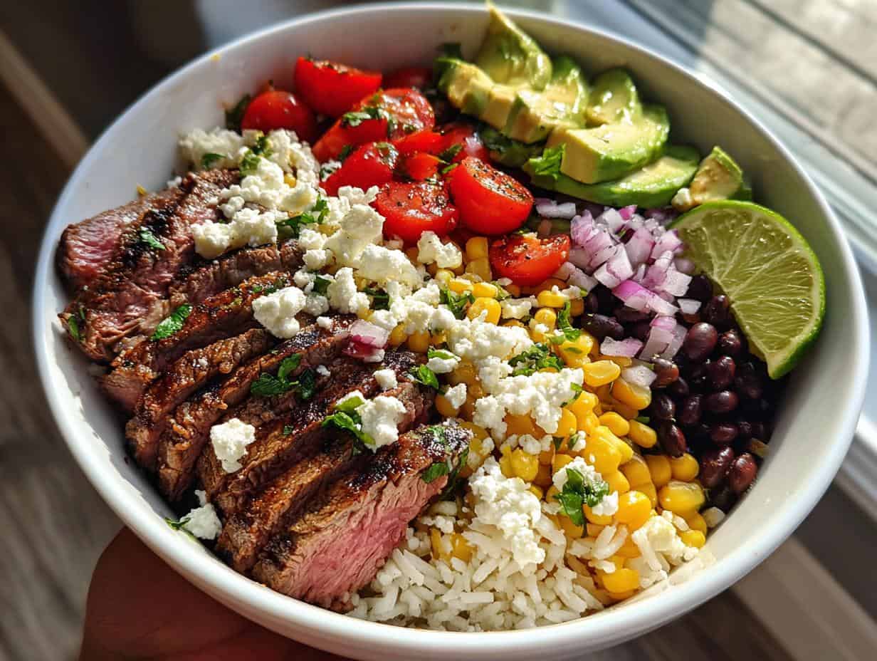Cilantro Lime Steak Bowls