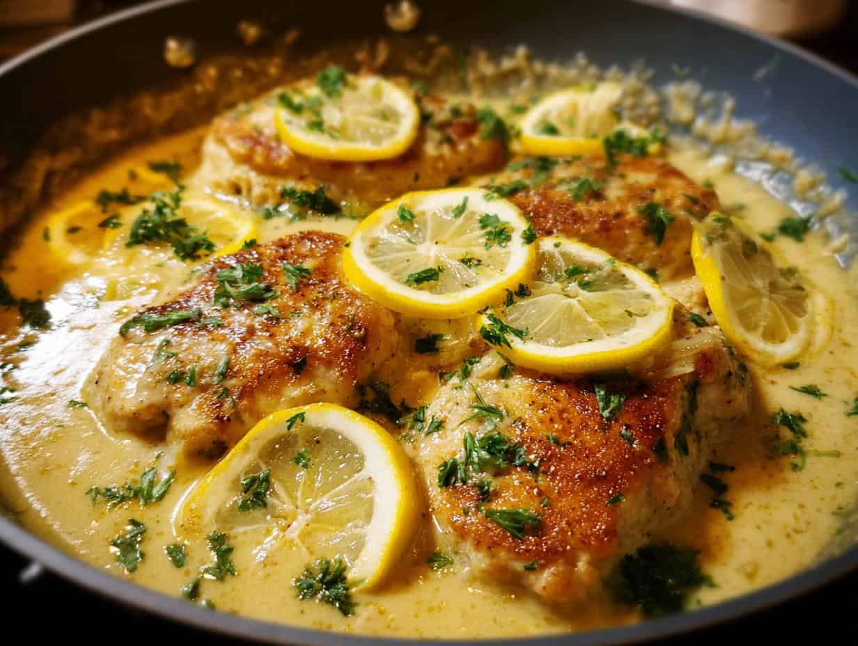 Creamy Lemon Chicken Skillet