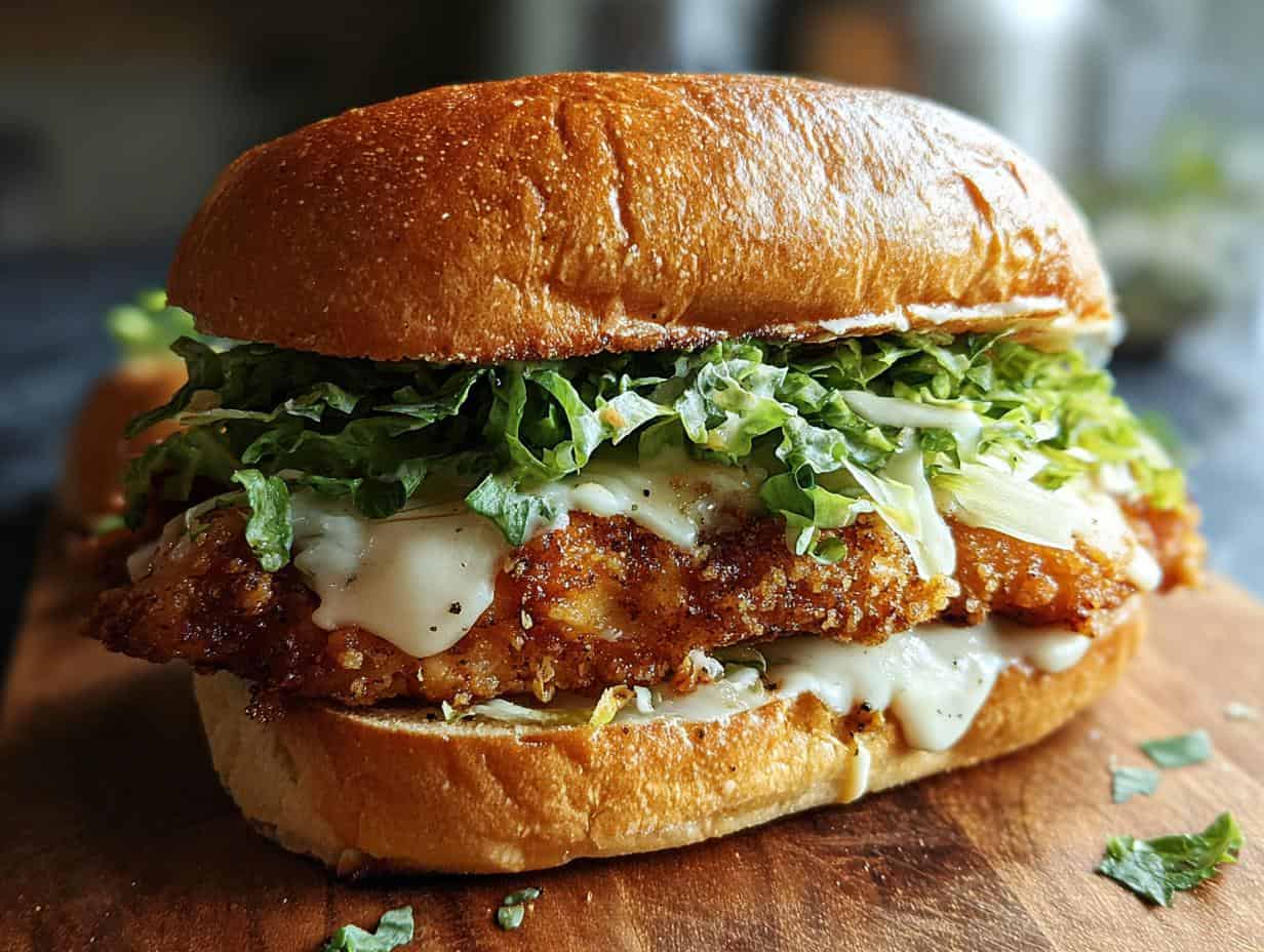 Crispy Chicken Caesar Sandwich