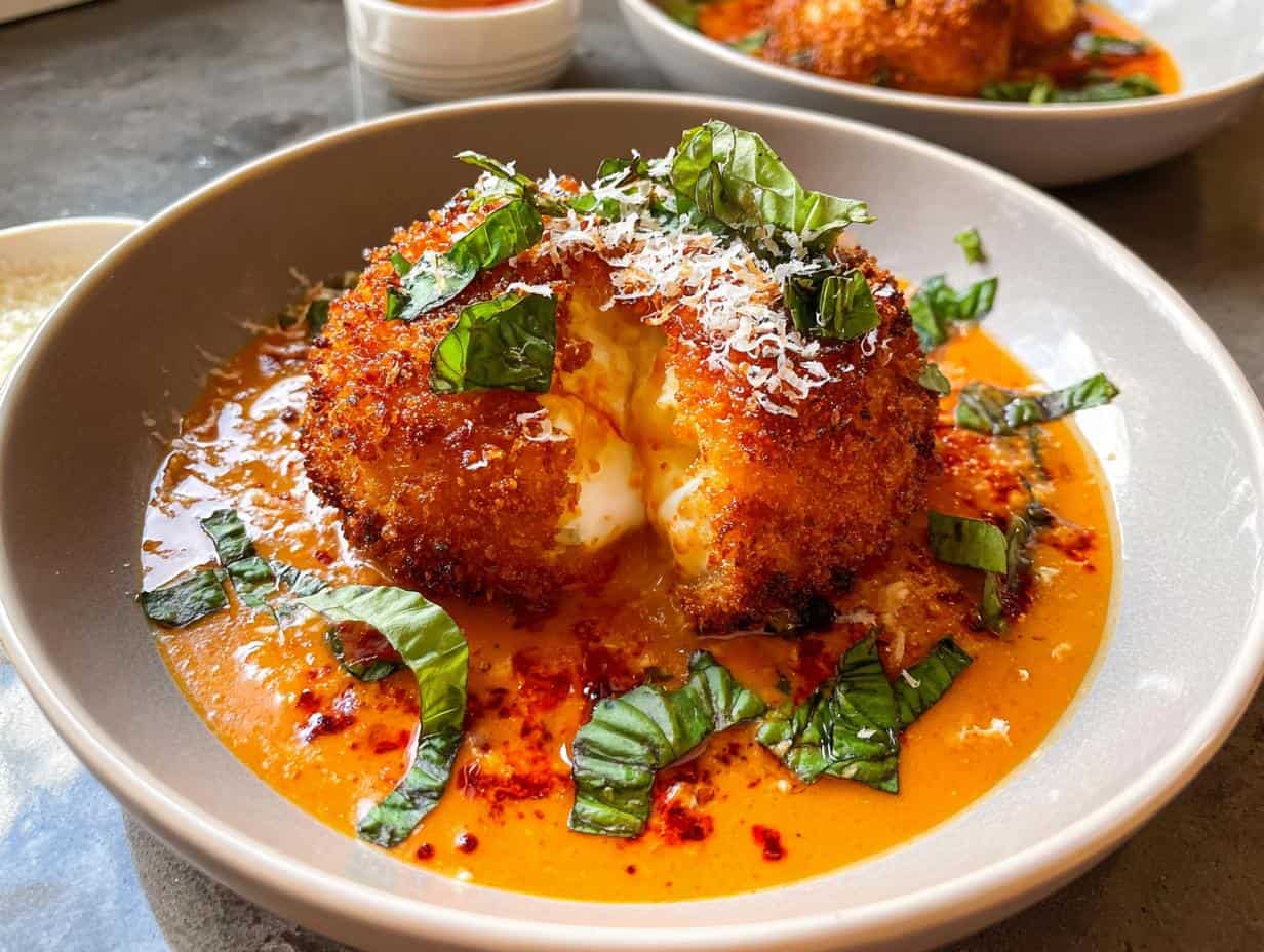 Crispy Fried Burrata: 1 Amazing Appetizer - Crispy Fried Burrata - main visual representation