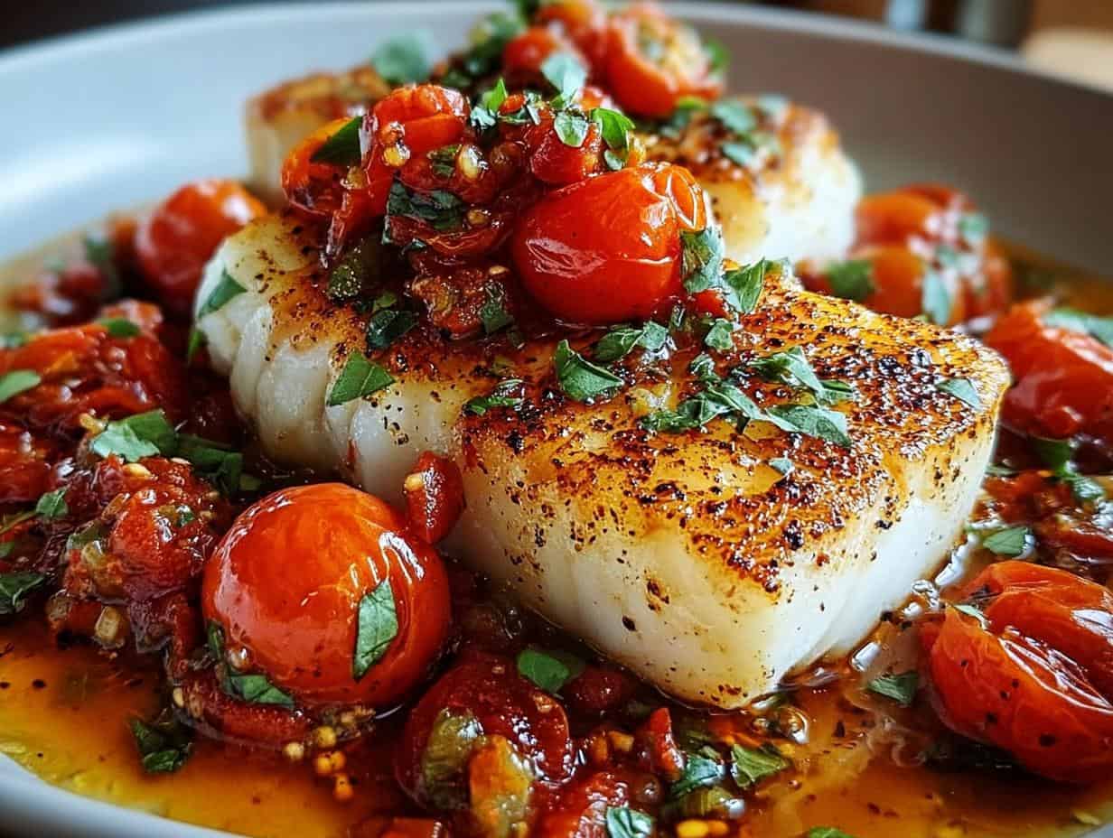 Mediterranean Cod Tomato Basil - Mediterranean Cod Tomato Basil - additional detail