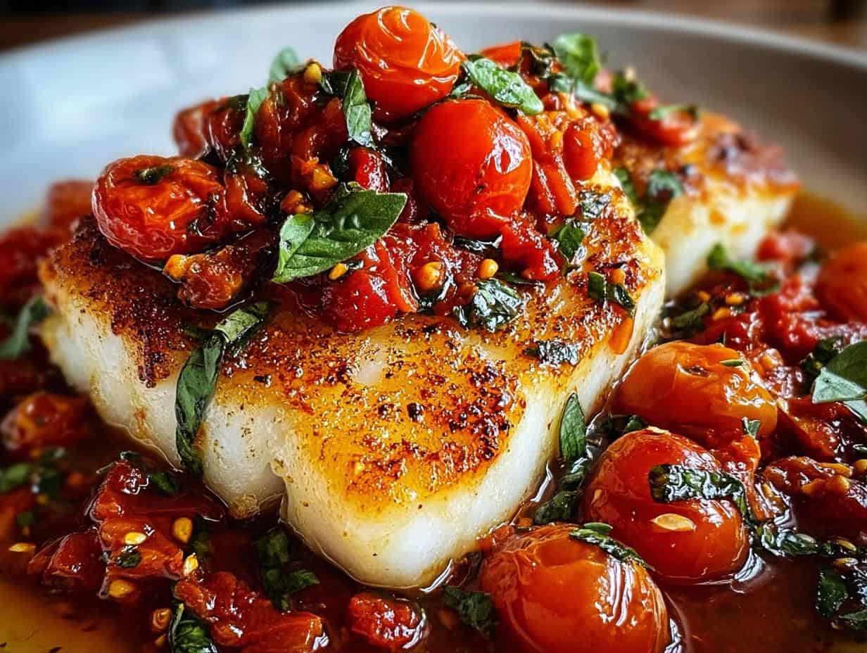 Mediterranean Cod Tomato Basil - Mediterranean Cod Tomato Basil - additional detail