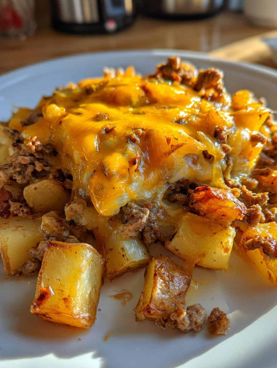 One-Pan Cheesy Meat & Potato Skillet - detail 1