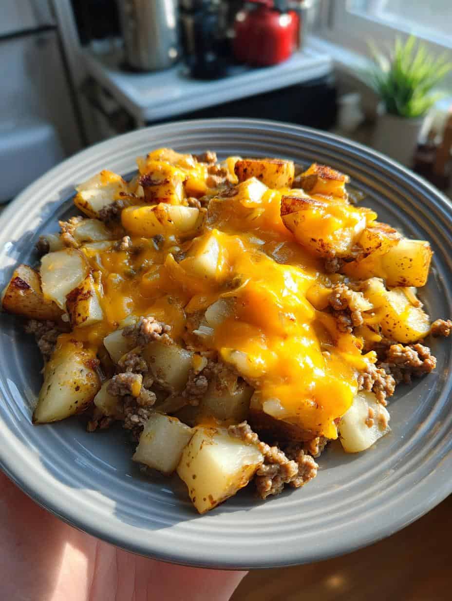 One-Pan Cheesy Meat & Potato Skillet - detail 2
