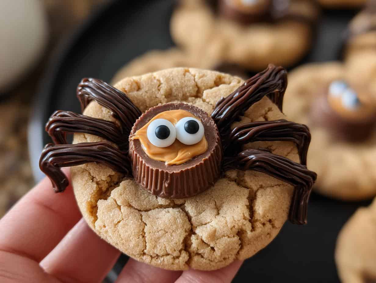 Peanut Butter Spider Cookies - detail 1