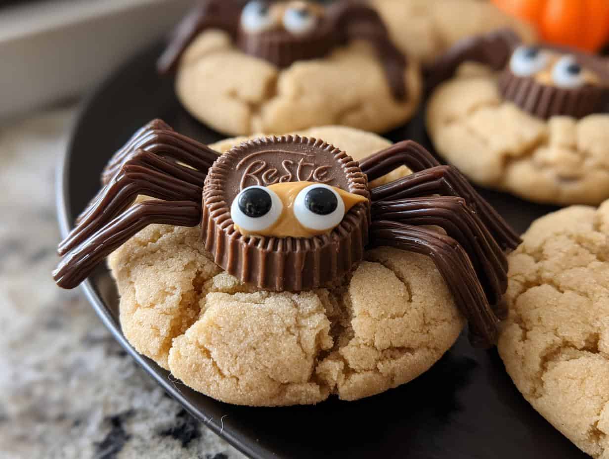 Peanut Butter Spider Cookies - detail 2
