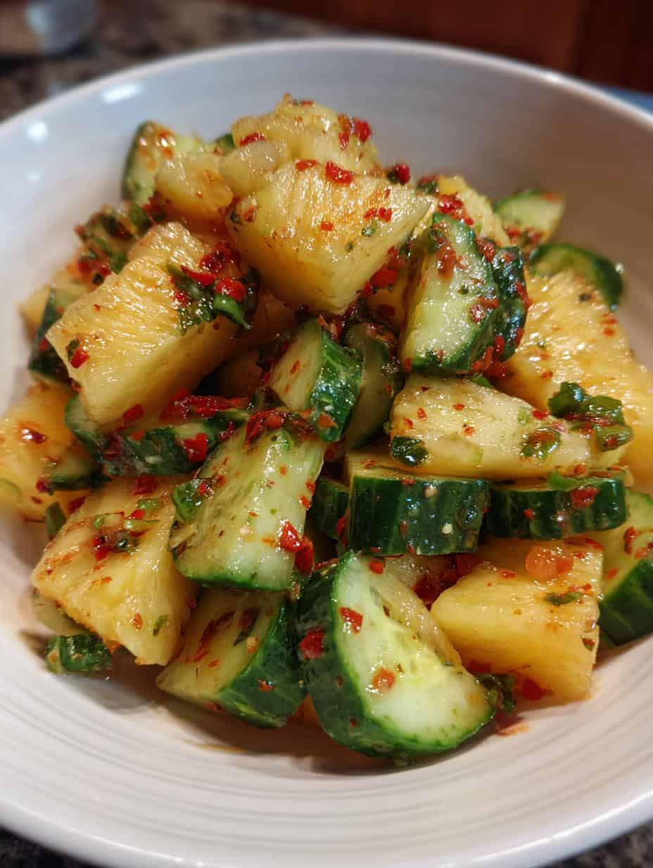 Pineapple Cucumber Salad - detail 1