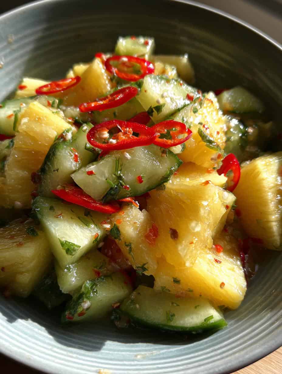 Pineapple Cucumber Salad - detail 2