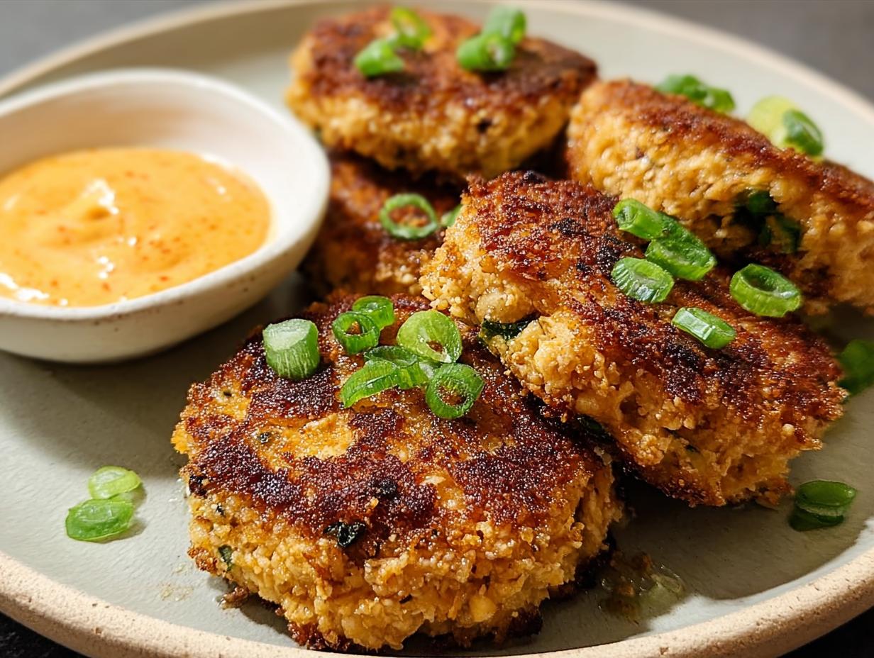 Easy Asian Tuna Cakes Mayo: 2-Ingredient Spice - Asian Tuna Cakes Mayo - main visual representation