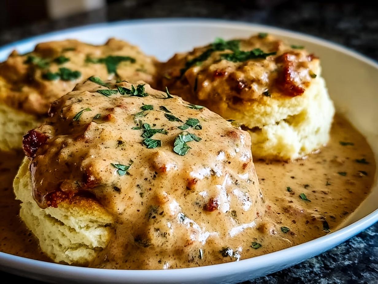 Biscuits Chorizo Gravy: 1 Stellar Dish - Biscuits Chorizo Gravy Incredible - additional detail