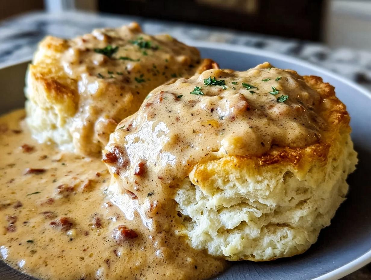 Biscuits Chorizo Gravy: 1 Stellar Dish - Biscuits Chorizo Gravy Incredible - additional detail