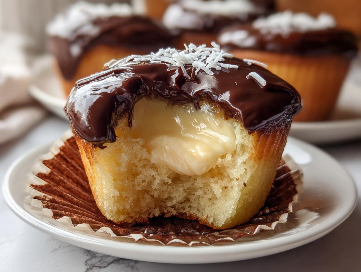 Boston Cream Pie Cupcakes