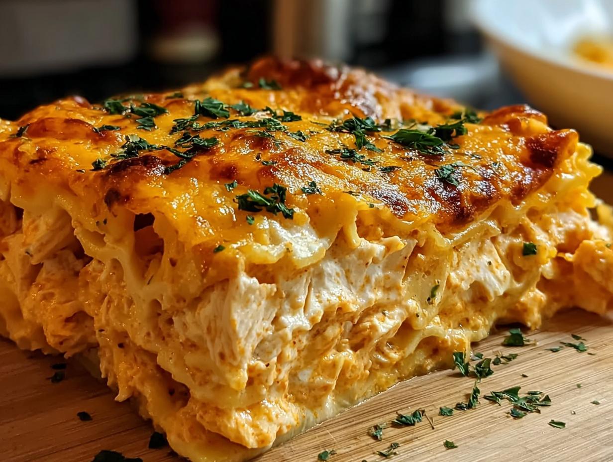 Cheesy Buffalo Ranch Chicken: 9 Amazing Layers - Cheesy Buffalo Ranch Chicken - additional detail