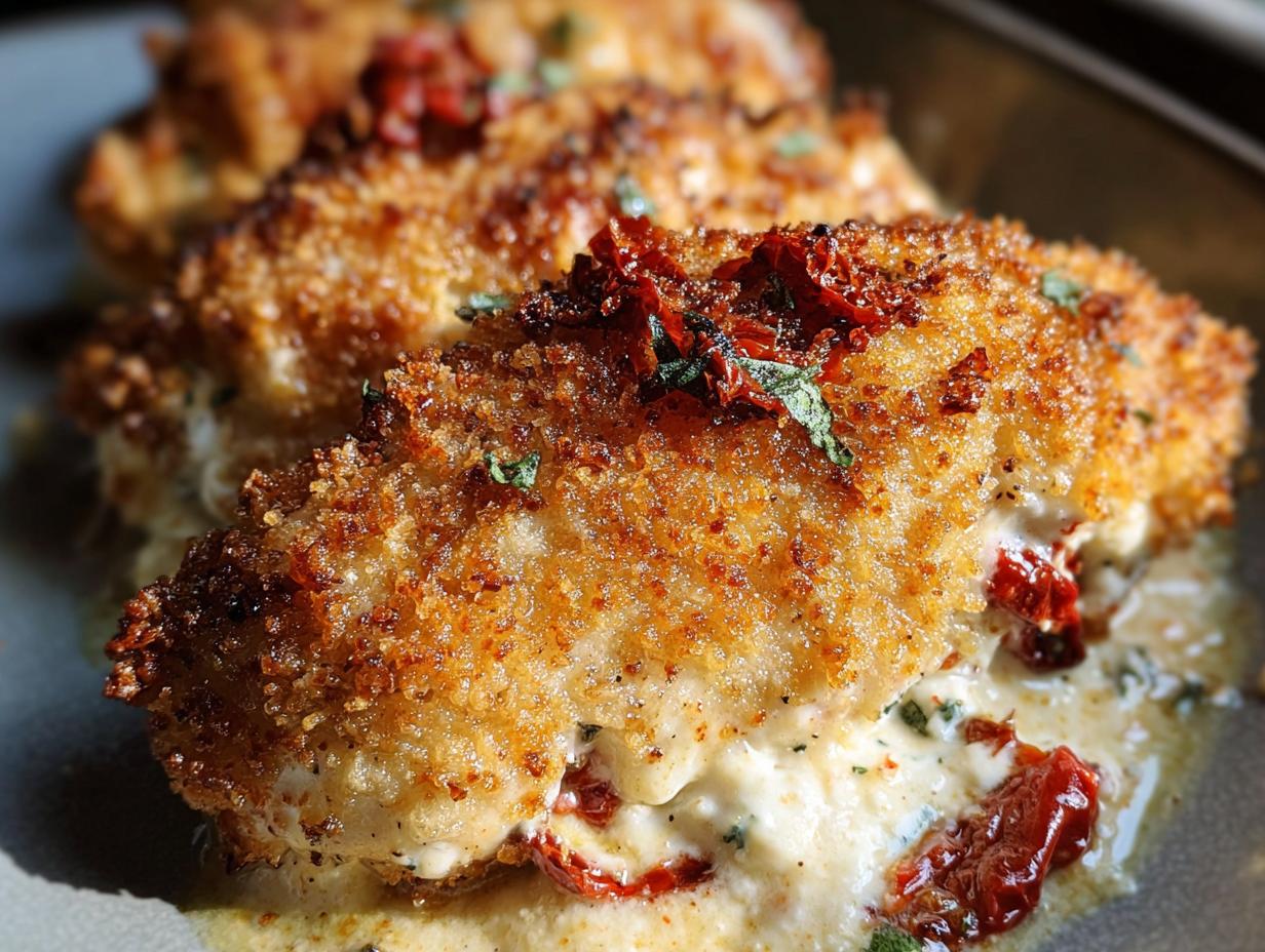 Crispy Chicken Goat Cheese