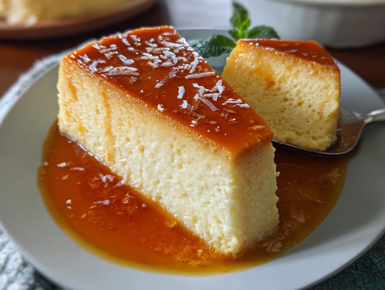 French Antilles Coconut Flan