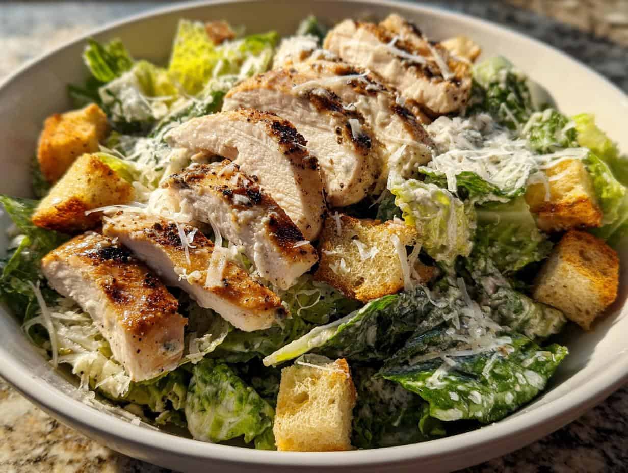 Grilled Chicken Caesar Salad: 2 Juicy Secrets - Grilled Chicken Caesar Salad - additional detail