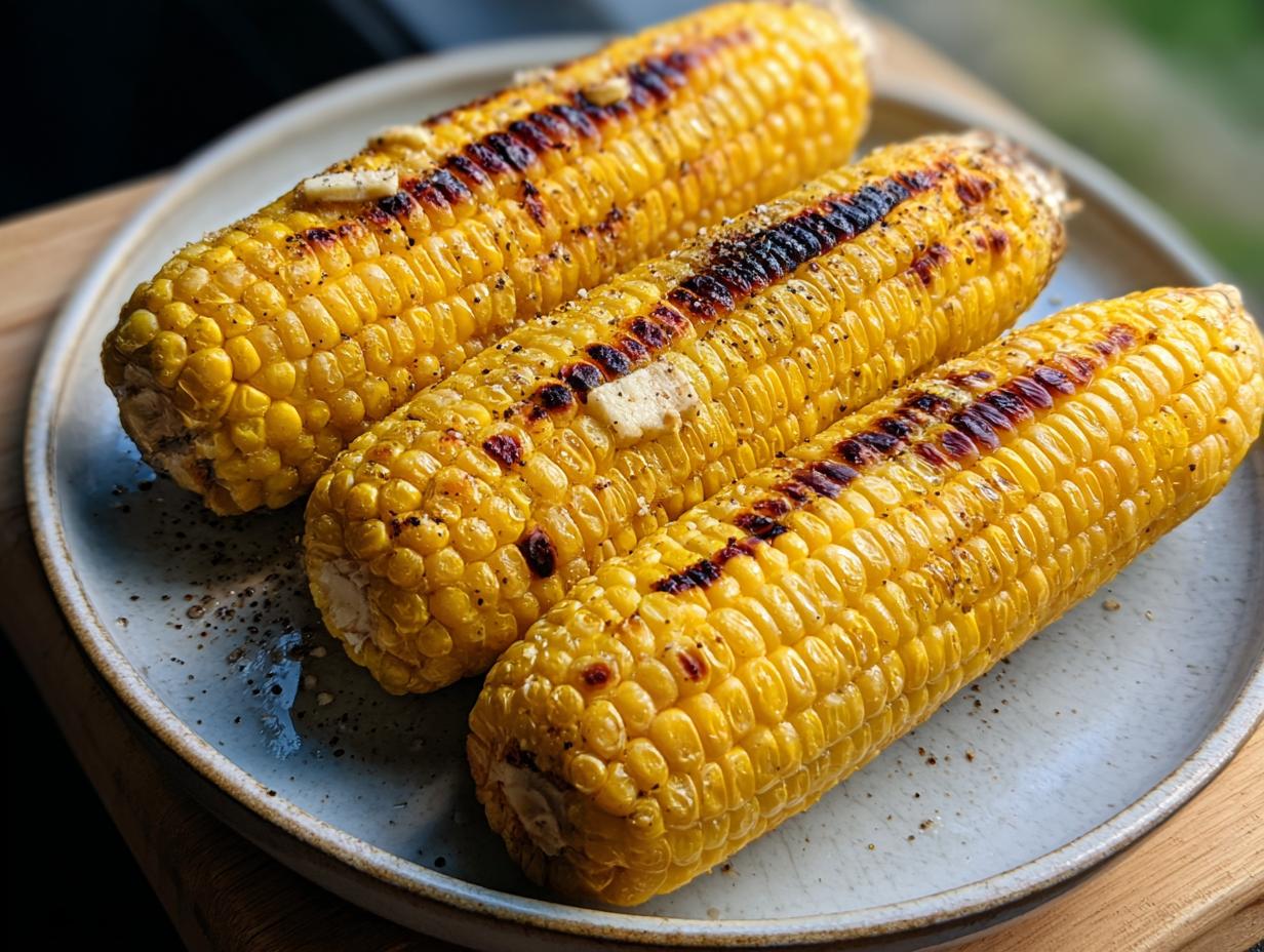 Grilled Corn Cob: 10 Minute Summer Perfection - Grilled Corn Cob - additional detail