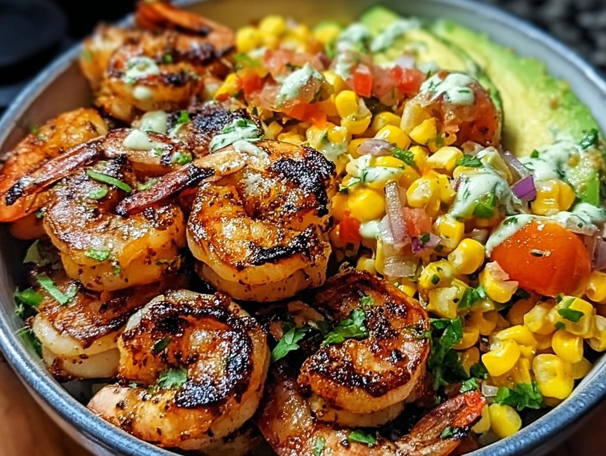 Grilled Shrimp Bowl Avocado