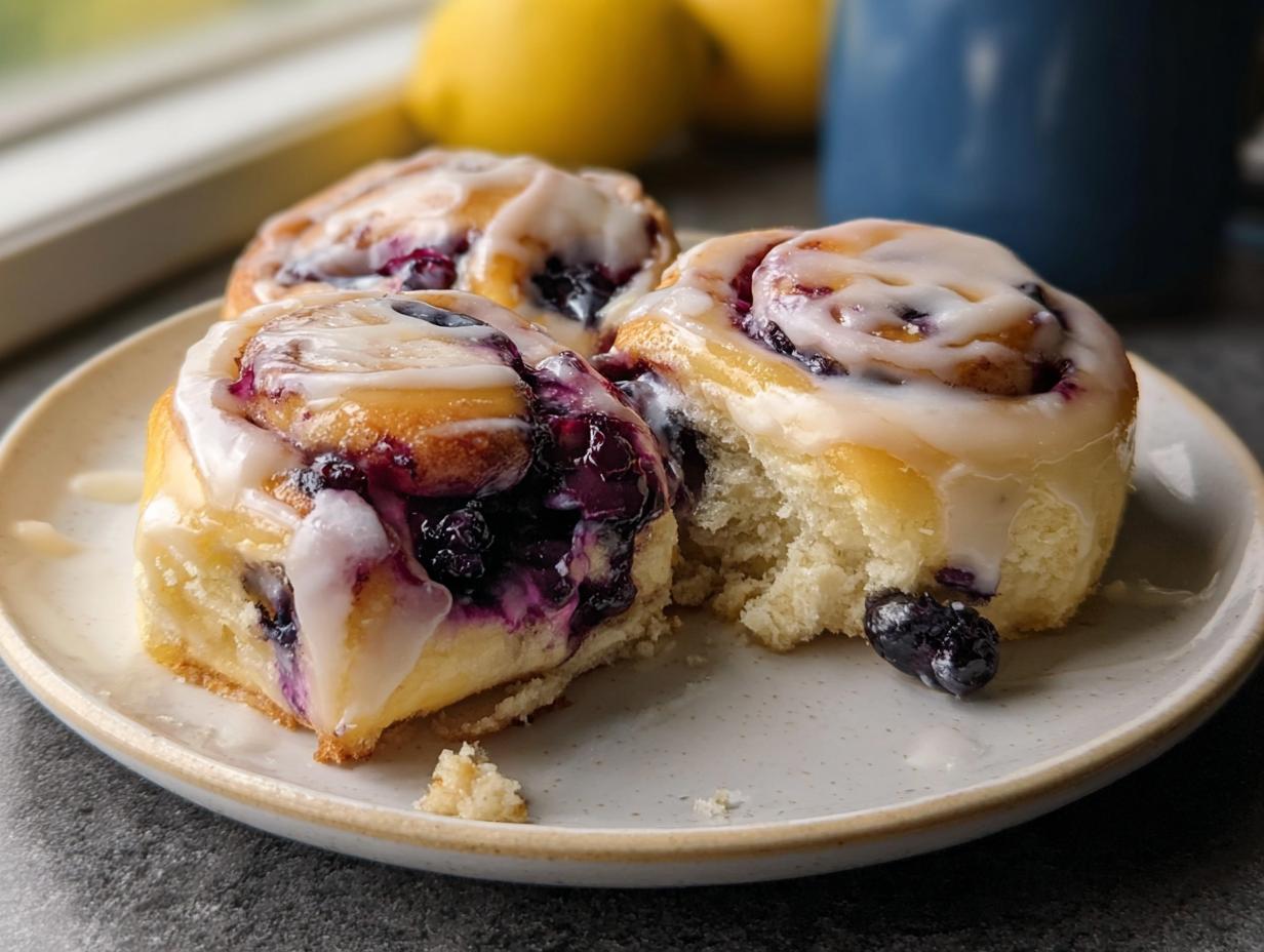Lemon Blueberry Sweet Rolls