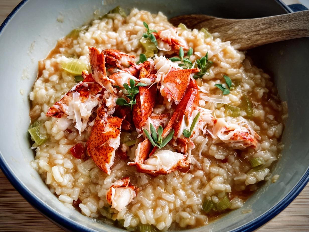 Maine Lobster Risotto Sauteed: 40 Min Comfort - Maine Lobster Risotto Sauteed - main visual representation