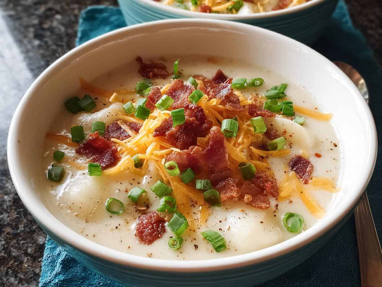 Instant Pot Baked Potato Soup: 1 Easy Comfort Meal - Pot Baked Potato Soup - additional detail