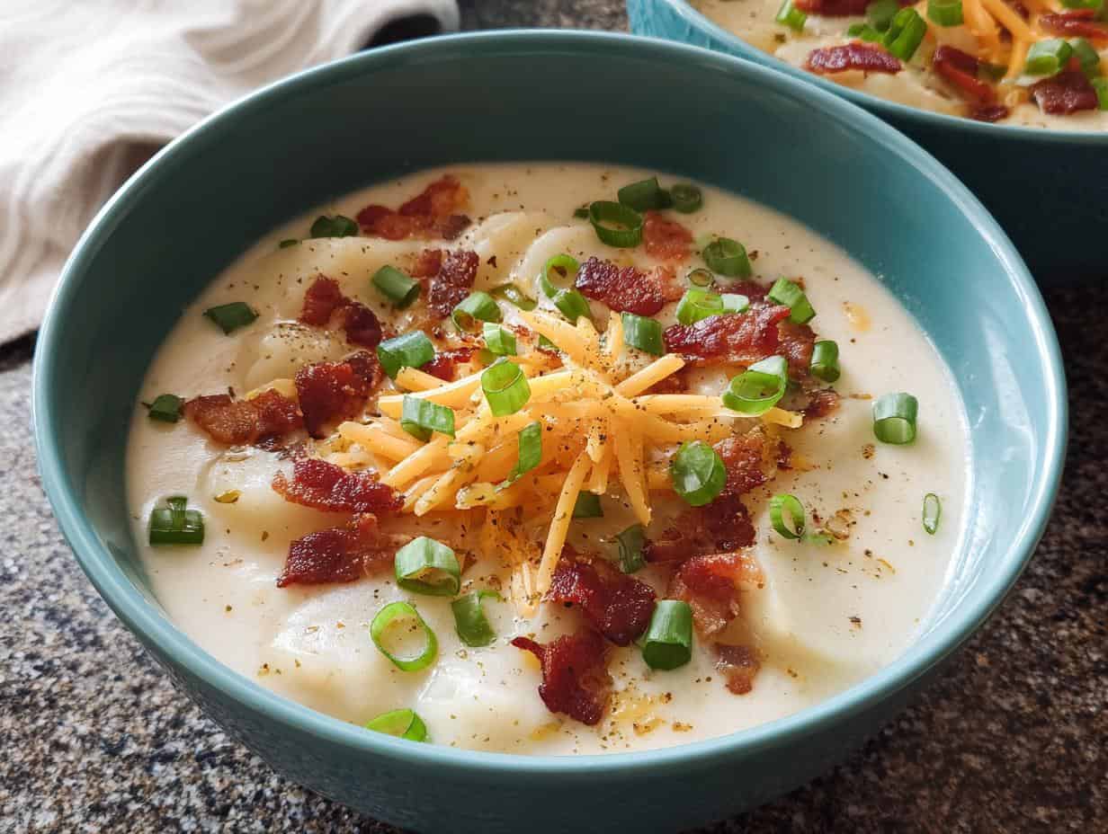 Instant Pot Baked Potato Soup: 1 Easy Comfort Meal - Pot Baked Potato Soup - additional detail