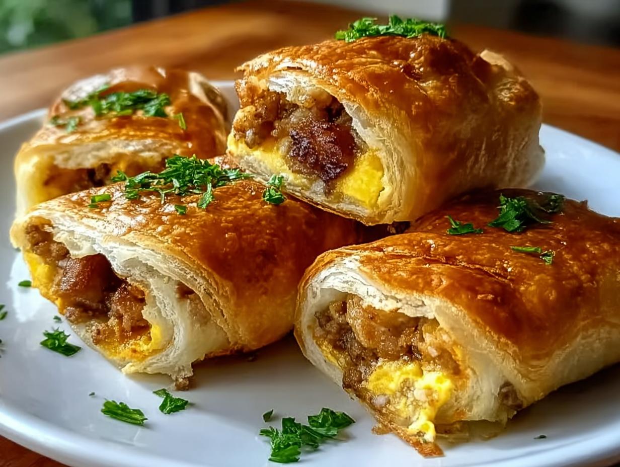 Sausage Egg Breakfast Rolls