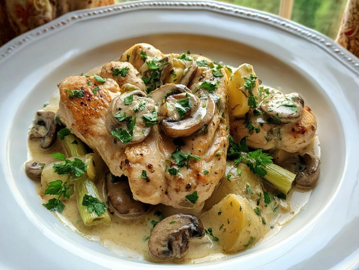 Sauteed Chicken Riesling Sauce: 1 Amazing Dish - Sauteed Chicken Riesling Sauce - additional detail