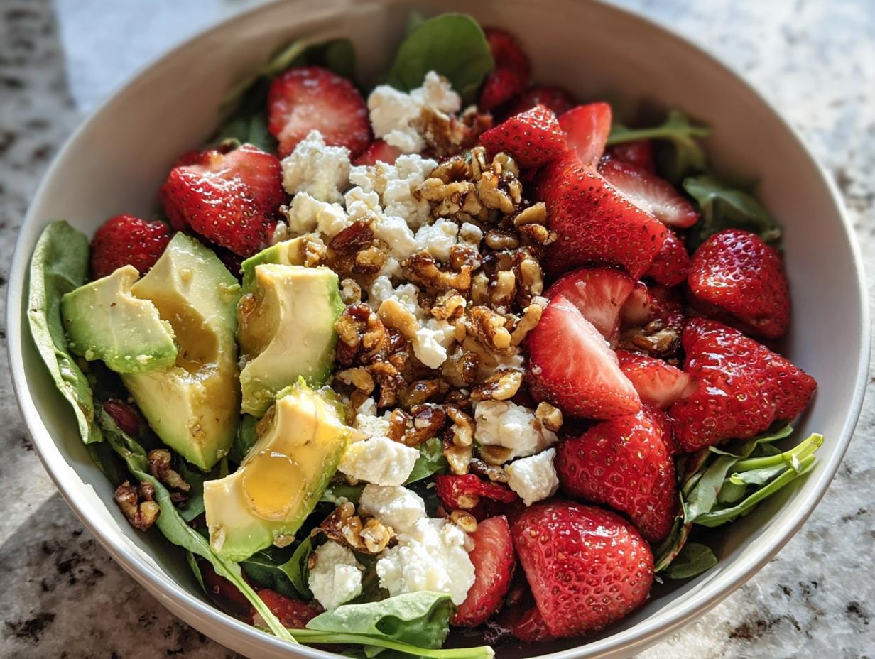 Strawberry Crunch Salad Champagne: 25 Min Magic - Strawberry Crunch Salad Champagne - main visual representation