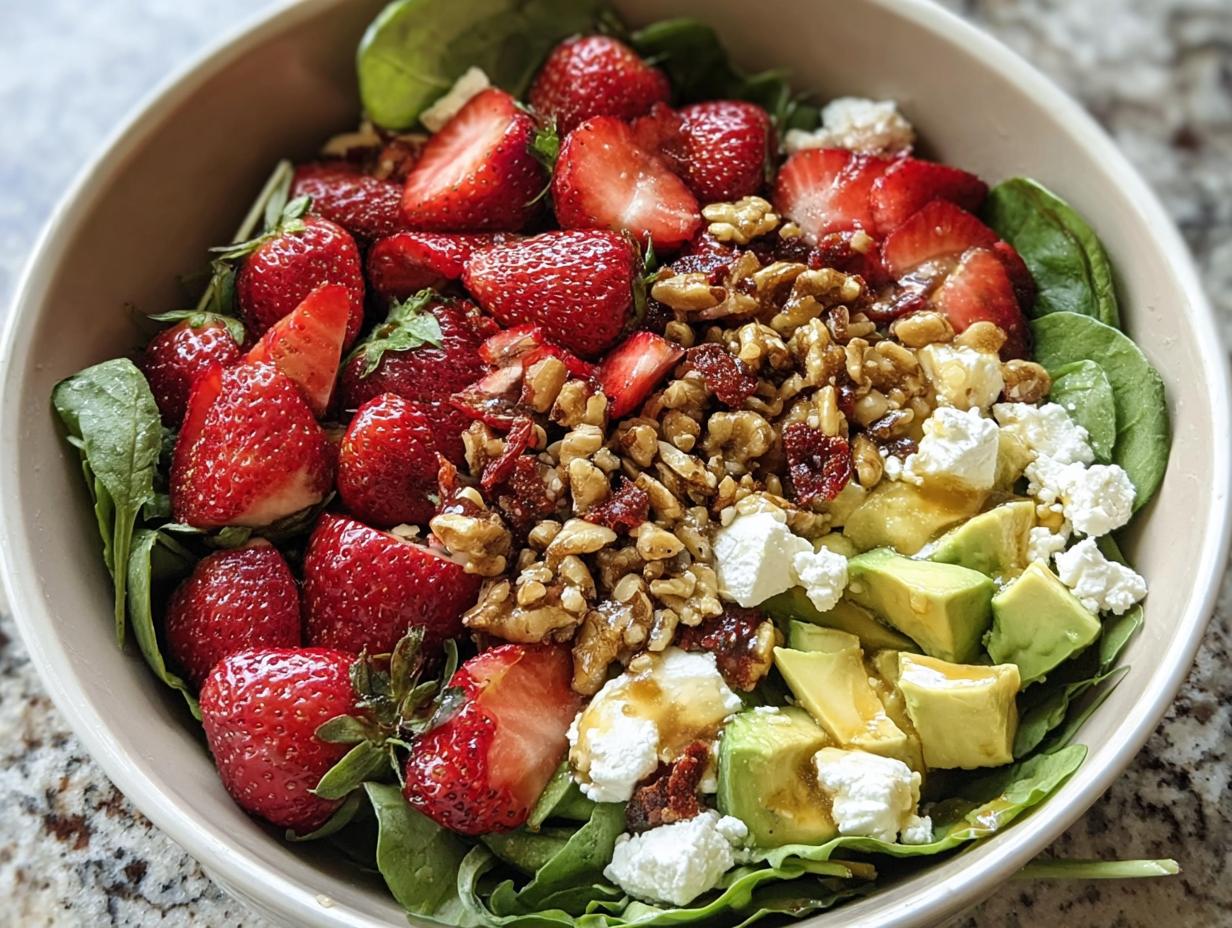 Strawberry Crunch Salad Champagne: 25 Min Magic - Strawberry Crunch Salad Champagne - additional detail