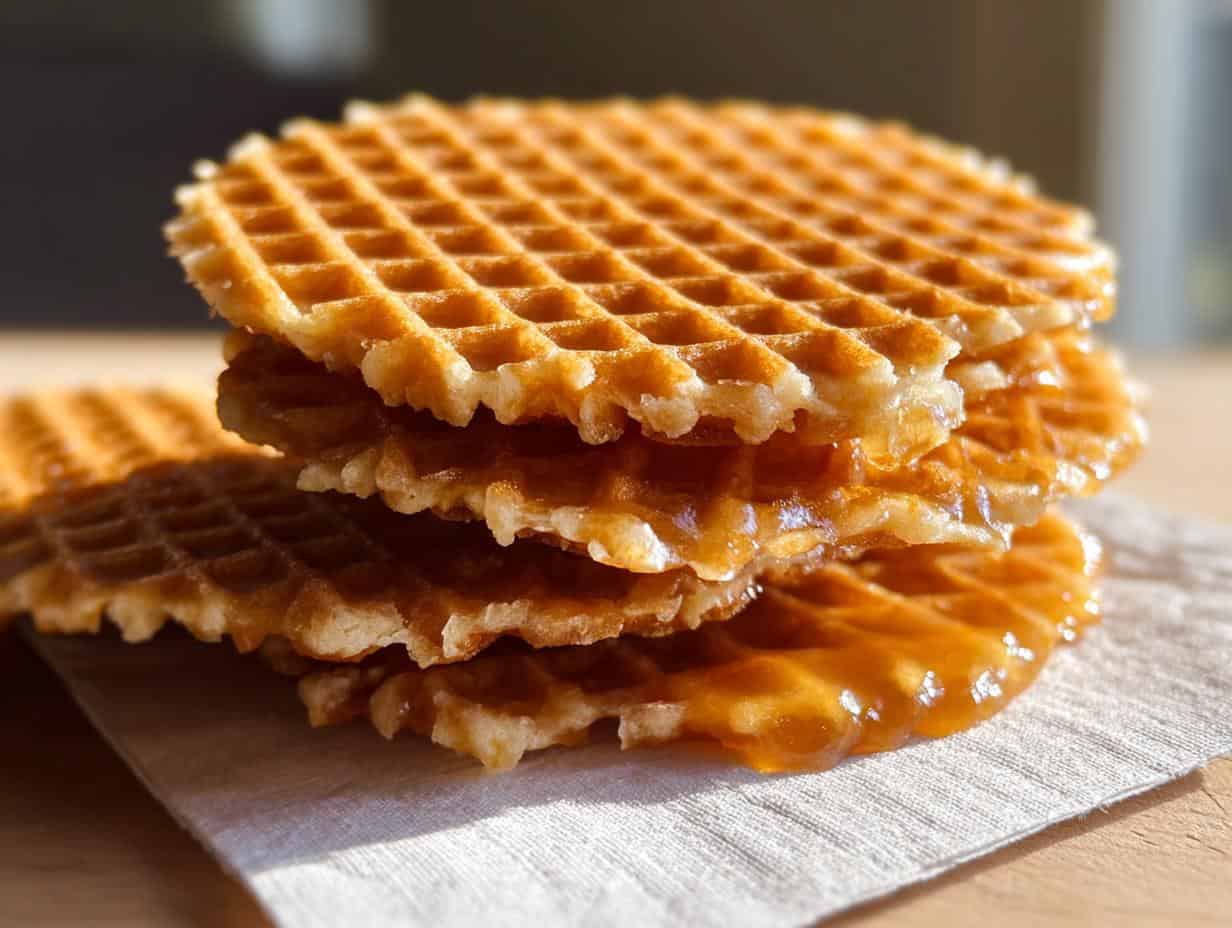 Stroopwafels: Delicious 1-Hour Dutch Caramel Cookies - Stroopwafels - additional detail