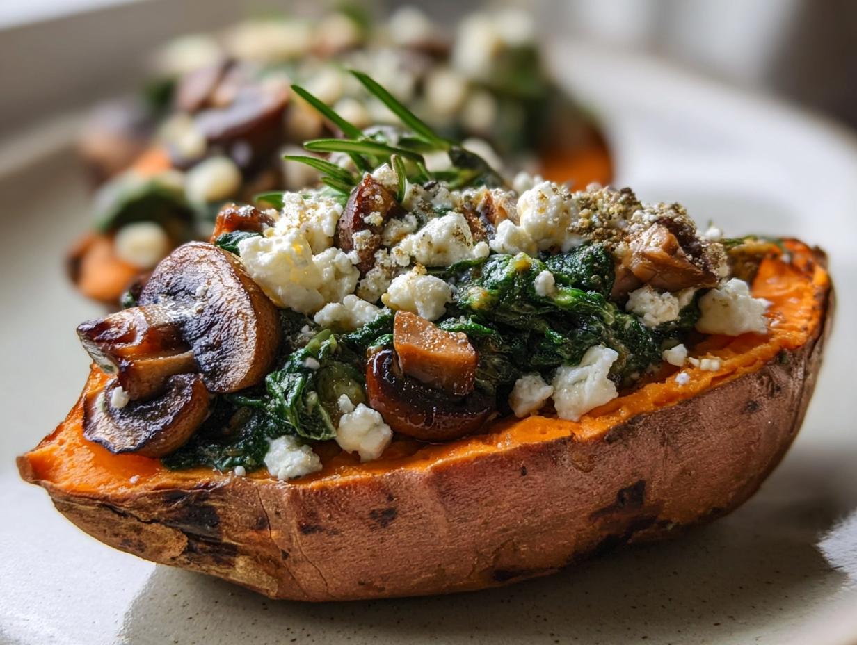 Stuffed Sweet Potatoes Spinach: 4 Gorgeous Meals - Stuffed Sweet Potatoes Spinach - additional detail
