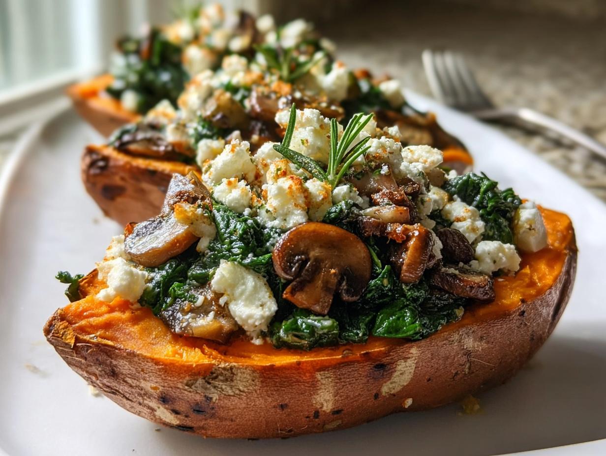 Stuffed Sweet Potatoes Spinach: 4 Gorgeous Meals - Stuffed Sweet Potatoes Spinach - additional detail