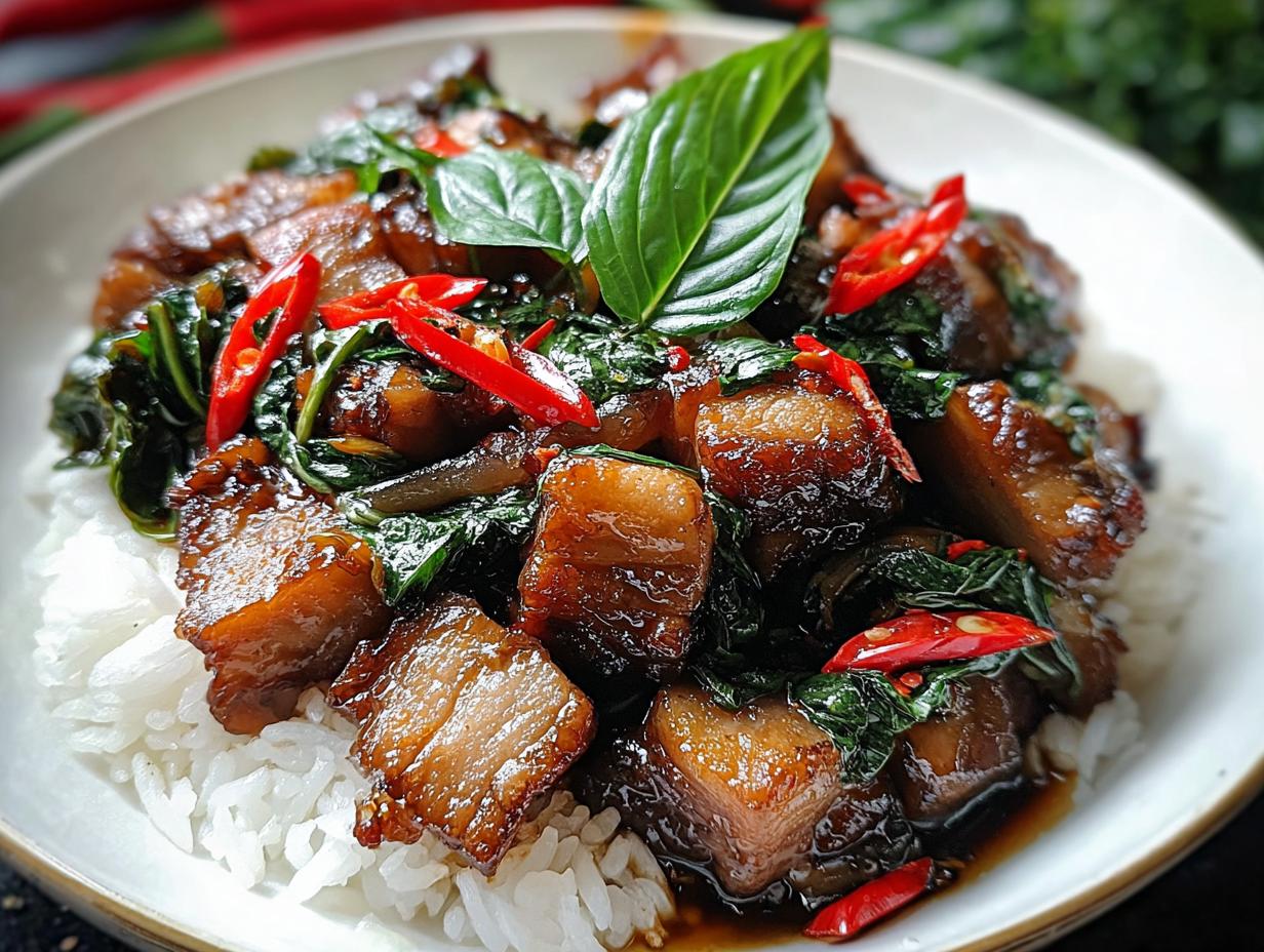 Thai Basil Pork Belly