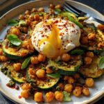 Zucchini Chickpea Burrata Salad
