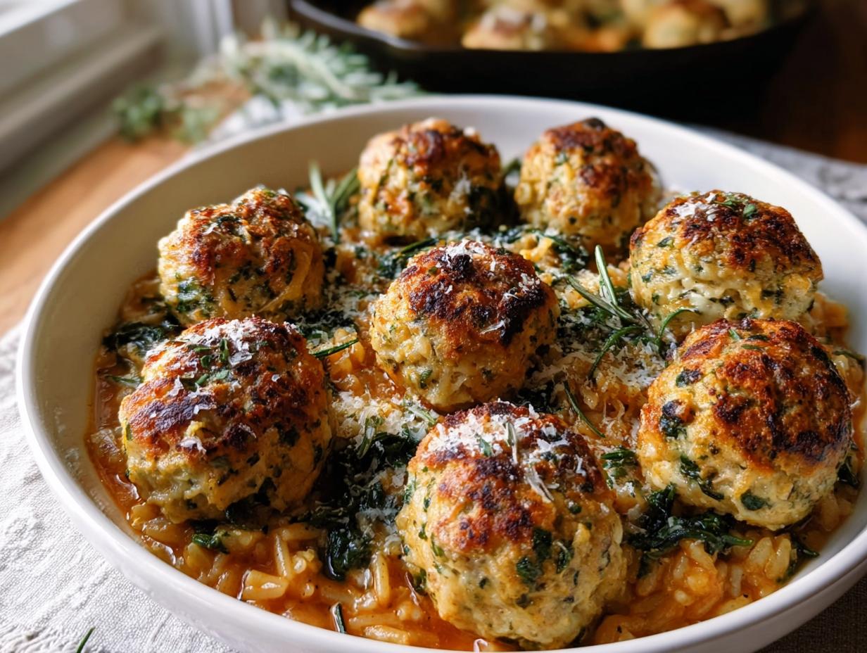 Baked Rosemary Chicken Meatballs