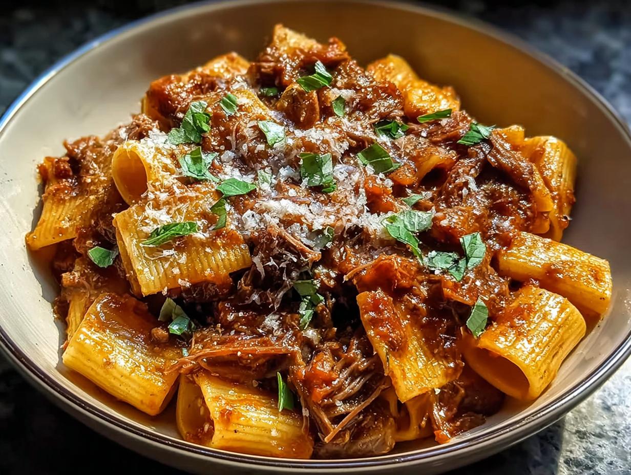 Braised Short Rib Ragu: 2 Hour Melt-in-Mouth - Braised Short Rib Ragu - additional detail