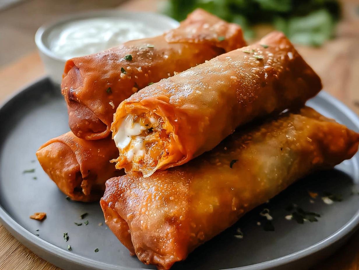 Buffalo Chicken Egg Rolls: 12 Amazing Bites - Buffalo Chicken Egg Rolls - additional detail