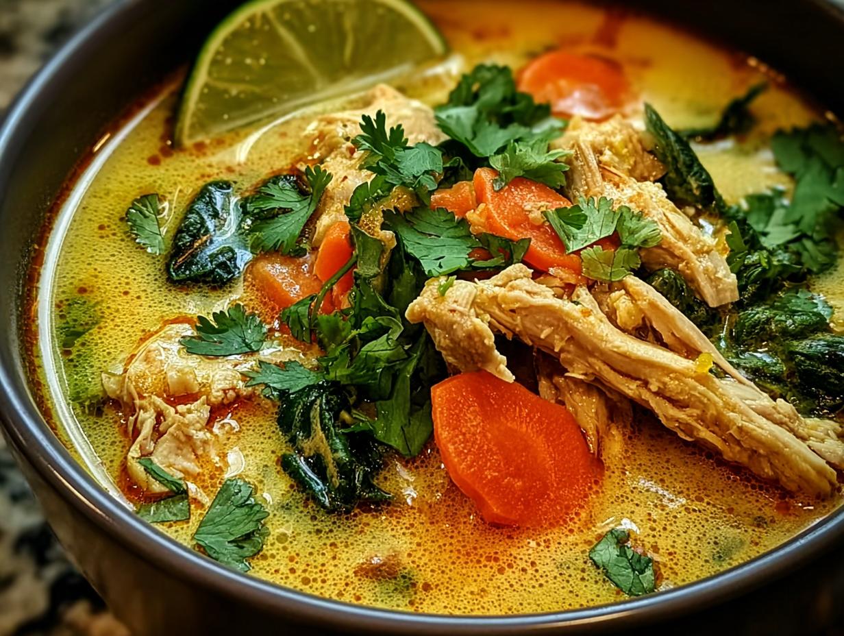Incredible Curry Chicken Soup: 1 Pan Comfort - Curry Chicken Soup Incredible - serving suggestion