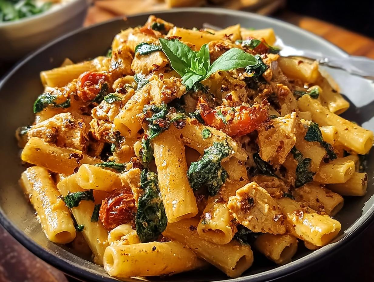 Spicy Tuscan Chicken Pasta