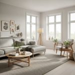 Salon w stylu skandynawskim: jasność, natura, funkcjonalność