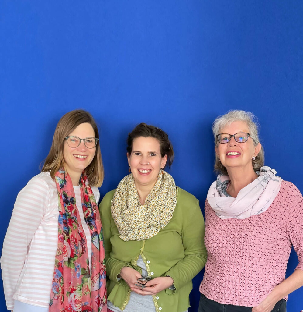 Maren, Sandra und Felicitas von den Praunheimer Werkstaetten