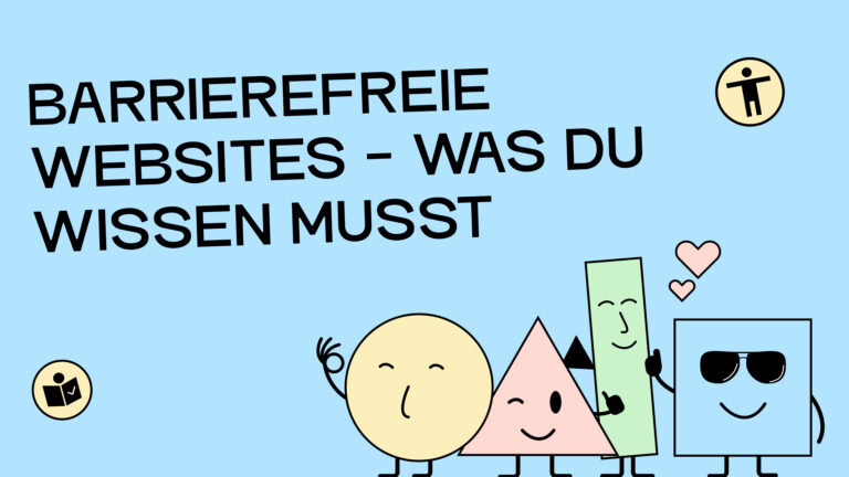 Unsere Maskottchen sind begeistert! Sie zeigen Daumen nach oben und strahlen über barrierefreie Websites!