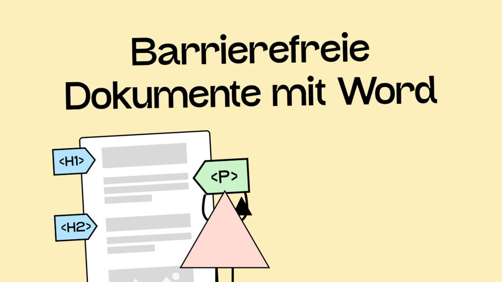 Illustration von unserem Maskottchen Tine, die ein -Tag an ein Dokument hebt und es so tagged.
