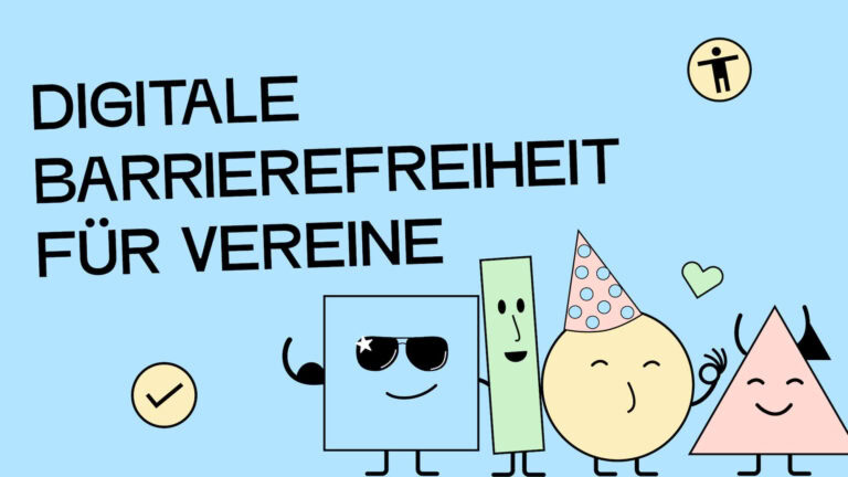 Unser Maskottchen macht eine kleine Party, weil ein Verein barrierefrei wird!