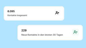 Unser Newsletterzahlen: über 6000 Anmeldungen und über 290 Neuanmeldungen im Monat.